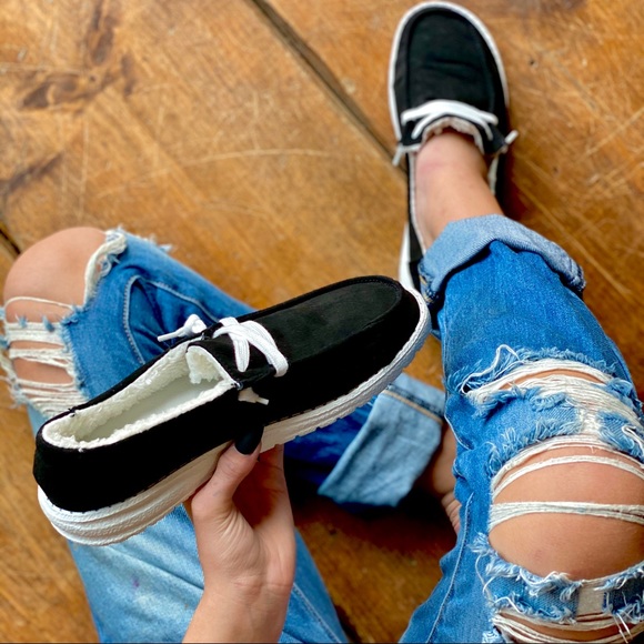 Very G Shoes Black Lined Gypsy Jazz Loafers Poshmark